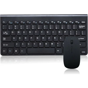 Lenovo Tab 2 A7-30F Uyumlu Kablosuz Taşınabilir Wireless Klavye Mouse Set 2.4 Ghz Siyah