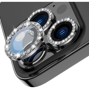 Iphone 14 Pro ve 14 Pro Max Uyumlu Taşlı Kamera Lens Koruyucu