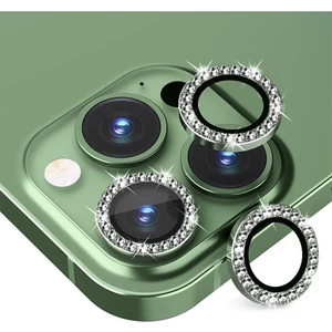 Iphone 13 Pro ve 13 Pro Max Uyumlu Taşlı Kamera Lens Koruyucu