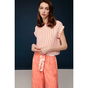 - Kadın Somon Viskon Pijama Takımı 30006