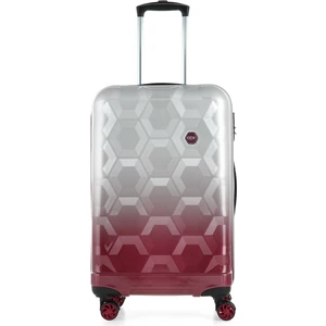 Gri-Bordo Ççs London 5226 Polikarbon Büyük Boy Valiz