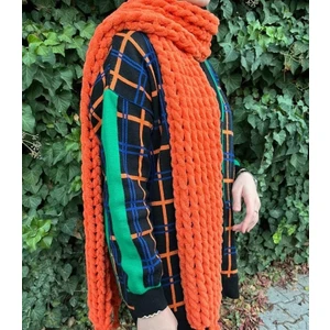 El Örgüsü Puffy Atkı