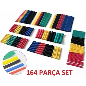 164 Parça Set Isıyla Daralan Makaron Kablo Koruyucu Kılıf