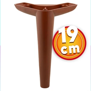 Lüks Mobilya Kanepe Sehpa Tv Ünitesi Koltuk Ayağı 19 cm Ahşap Desenli Kahve Baza Ayak