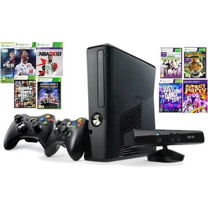 Xbox Game Studios Xbox 360 Slim Kasa 500 GB 75 Oyunlu 2 Kollu Teşhir Japon Oyuncak Sarayı