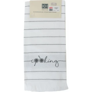 Karaca Home Cooking Antrasit %100 Pamuk Mutfak Havlusu 2'li 60x40 cm