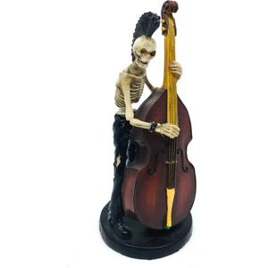 Punkçı Çellist Iskelet Biblosu | Eğlenceli Biblolar | Masa Üstü Dekoratif Objeler | Eğlenceli Figür