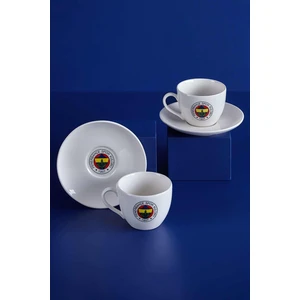 N3424 Fenerbahçe Lisanslı Arma Logo 2'li Çay Fincan Takımı Fb ZC076TDS05