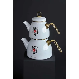 N3434 Beşiktaş Lisanslı Arma Logo Çaydanlık Bjk