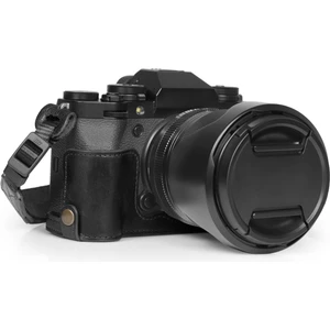 Fujifilm X-T5 Ile Uyumlu Hakiki Deri Yarım Fotoğraf Makinesi Kılıfı