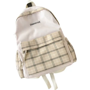 Go Biz Ekose Kontrast Renk Okul Çantası Günlük Çanta  (Yurt Dışından)