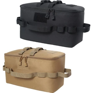 2x Açık Çanta Çanta Çanta Sırt Çantası Piknik Alet Organizatör Sarı ve Siyah (Yurt Dışından)