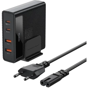 CH-1802 100W USB Typec Giriş Powigan Hızlı Şarj Adaptörü + Kablo - Siyah