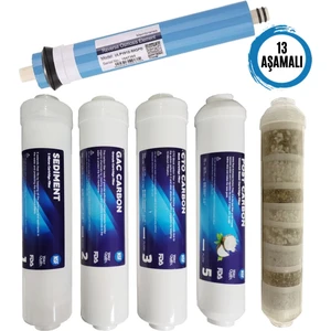 13 Aşamalı Kapalı Kasa Çubuklu Filtre Seti