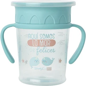 Her taraftan İçilebilen Kulplu Alıştırma Bardağı Yeşil