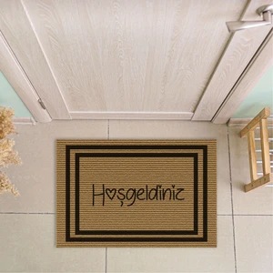 Hoşgeldiniz Desenli Kapı Önü Halı Paspas