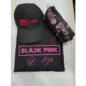 GC GÖKHAN CLUB Blackpink Unisex T-Shirt Şapka Kalemlik Kombin
