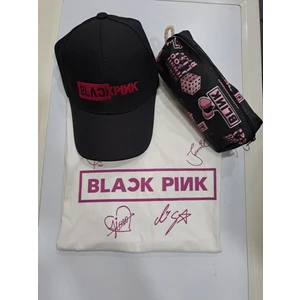 GC GÖKHAN CLUB Blackpink Unisex T-Shirt Şapka Kalemlik Kombin