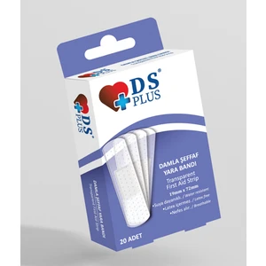 Ds Plus Su Geçirmez Şeffaf Yara  Bandı 20 Adet