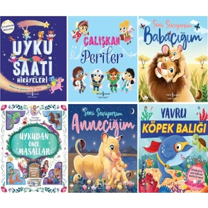 Uykudan Önce Masallar - Uyku Saati Hikayeleri - Seni Seviyorum Anneciğim / 6 Kitap Set