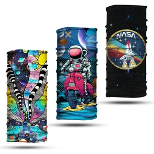 Dair Aksesuar 3'lü Set Boyunluk Bandana Outdoor Balaklava Yüz Maskesi Kafa Bandı