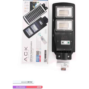 120 Led Li Led Solar Sokak Armatürü 6500K Beyaz Işık 3.2V 60W AT42-06031