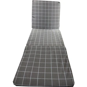 Şezlong Minderi Plaj Kamp Yatağı Katlanır Fermuarlı 55X165X3 Cm-Kahverengi Pano