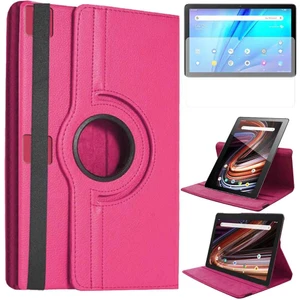 Smart Tech Tcl Tab 10S 10,1 Inç 360 Derece Dönen Standlı Tablet Kılıfı ve Nano Cam Koruma Seti Pembe