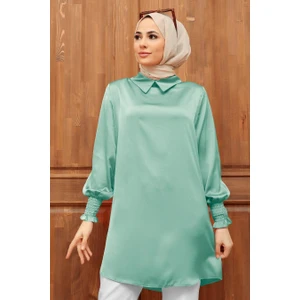 Neva Style - Mint Tesettür Tunik 56860MINT