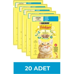 Somonlu Soslu Yaş Kedi Maması 85 gr x 20 Adet
