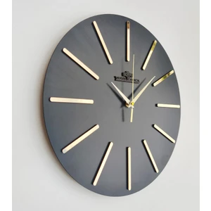 Asse Tasarım Plain Stripes Duvar Saati 37CM Sessiz Mekanizma