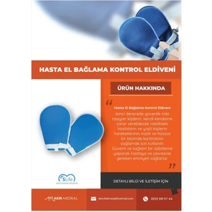 Hasta El Bağlama Kontrol Eldiveni Çift