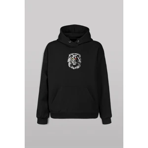 Kendim Seçtim Sarı Kırmızı Aslan Kafa Lion Head Galatasaray Ön ve Arka Baskılı Sweatshirt Unisex Kapüşonlu Hoodie