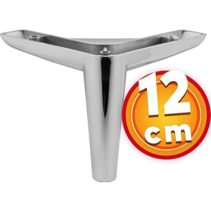 Lüks Mobilya Kanepe Sehpa Tv Ünitesi Koltuk Ayağı 12 cm Parlak Krom Baza Ayak