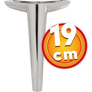 Lüks Mobilya Kanepe Sehpa Tv Ünitesi Koltuk Ayağı 19 cm Parlak Krom Baza Ayak