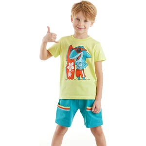 Surfer Shark Erkek Çocuk T-shirt Şort Takım