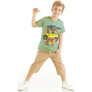 MSHB&G Safari Erkek Çocuk T-shirt Gabardin Şort Takım