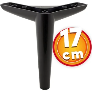 Lüks Mobilya Kanepe Sehpa Tv Ünitesi Koltuk Ayağı 17 cm Siyah Baza Ayak