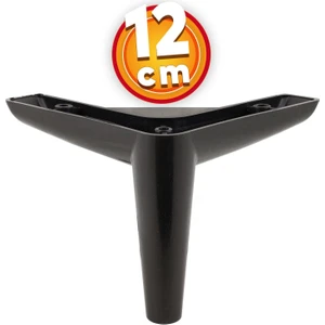 Lüks Mobilya Kanepe Sehpa Tv Ünitesi Koltuk Ayağı 12 cm Siyah Baza Ayak