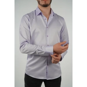 Give Way Slim Fit Saten Erkek Gömleği