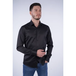 Give Way Slim Fit Saten Erkek Gömleği