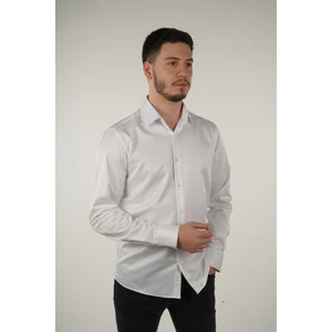 Give Way Slim Fit Saten Erkek Gömleği