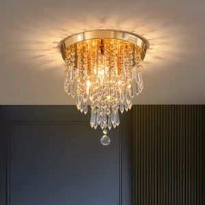 Ahenk Gold Taşlı Modern Salon Avize