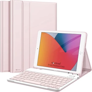 Apple iPad 9. Nesil 10.2 Inç Uyumlu Bluetooth Klavyeli Kılıf Standlı Kapaklı A2602-2604-A2603-A2605