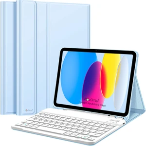 iPad (A16) 11. Nesil iPad 10. Nesil 10.9 inç ile Uyumlu Bluetooth Klavyeli Tablet Kılıfı