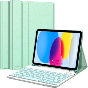 iPad (A16) 11. Nesil iPad 10. Nesil 10.9 inç ile Uyumlu Bluetooth Klavyeli Tablet Kılıfı