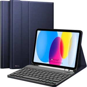 iPad (A16) 11. Nesil iPad 10. Nesil 10.9 inç ile Uyumlu Bluetooth Klavyeli Tablet Kılıfı