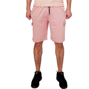 Winget Star Erkek Pudra Iki Iplik %85 Pamuk %15 Polyester Rahat Kalıp  Günlük Kargo Cepli  Bermuda Şort