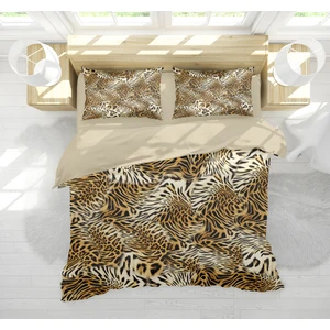 Erays Home Leopard Desenli 3D Çift Kişilik Nevresim Takımı
