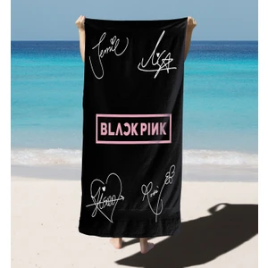 Erays Home Black Pink Plaj Banyo Havlusu